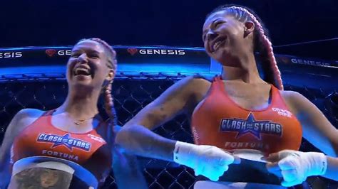 karina pedro flash crowd|Female fighters flash breasts to crowd following tag ...